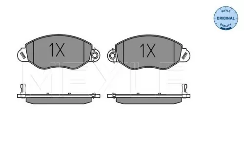 MEYLE Brake Pad Set, disc brake (0252343418/W)