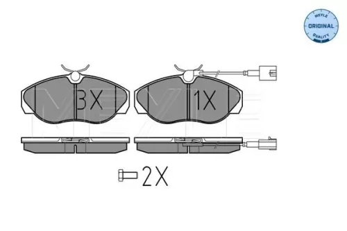 MEYLE Brake Pad Set, disc brake (0252360219/W)