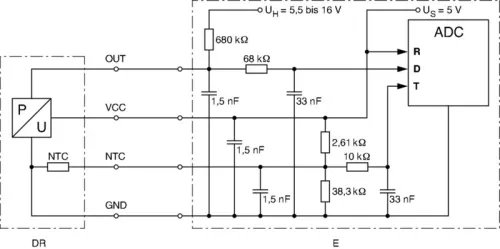 BOSCH Sensor, boost pressure (0281002487)