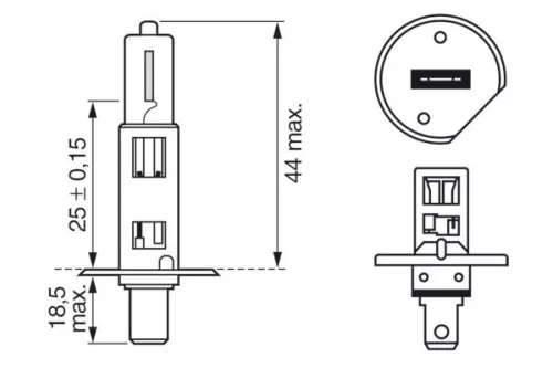 BOSCH Bulb, headlight (1987302015)