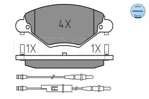 MEYLE Brake Pad Set, disc brake (0252327717/W)