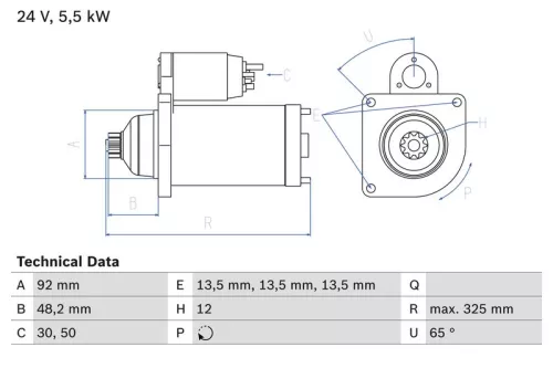 BOSCH Starter (0986021480)