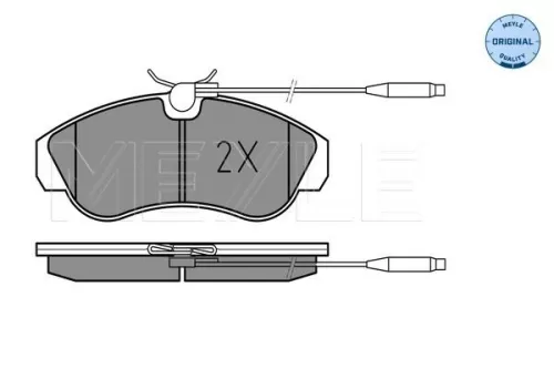 MEYLE Brake Pad Set, disc brake (0252179919/W)
