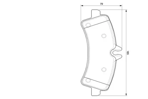 BOSCH Brake Pad Set, disc brake (0986494122)