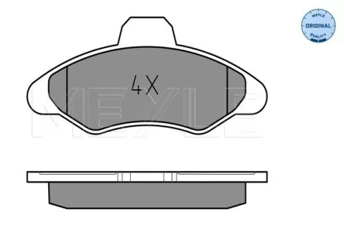 MEYLE Brake Pad Set, disc brake (0252117118)