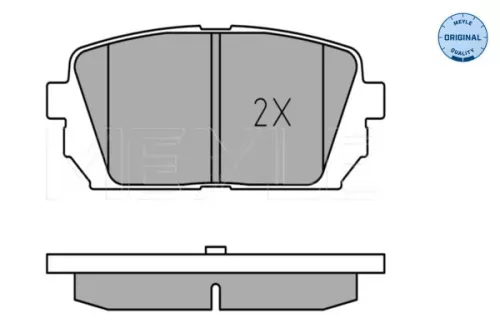 MEYLE Brake Pad Set, disc brake (0252449116/W)