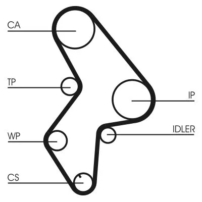 CONTINENTAL CTAM Water Pump & Timing Belt Kit (CT1061WP2)