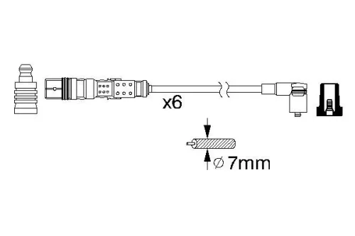BOSCH Ignition Cable Kit (0986356347)
