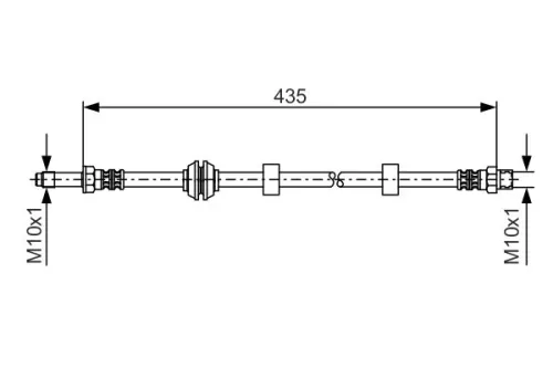 BOSCH Brake Hose (1987476415)