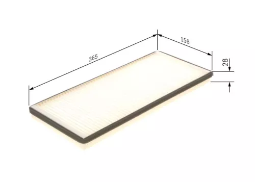 BOSCH Filter, cabin air (1987432043)