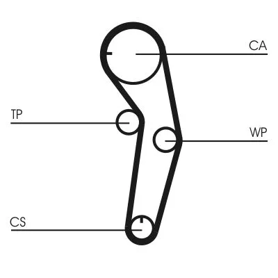CONTINENTAL CTAM Timing Belt (CT1053)