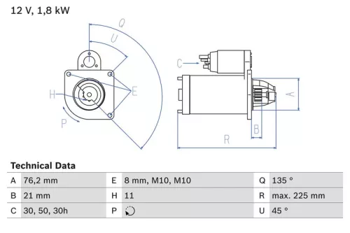 BOSCH Starter (0986022581)