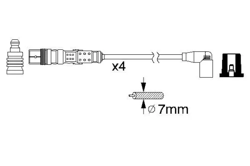 BOSCH Ignition Cable Kit (0986356345)
