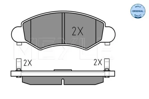 MEYLE Brake Pad Set, disc brake (0252325316/W)