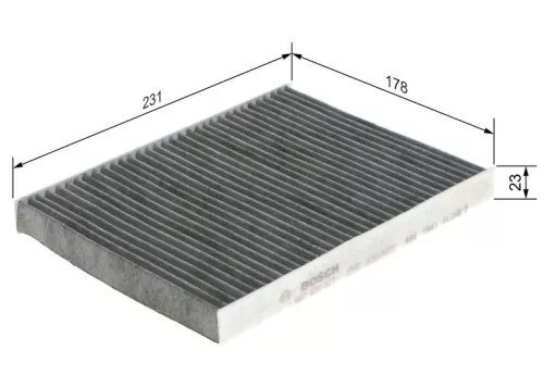 BOSCH Filter, cabin air (1987432377)
