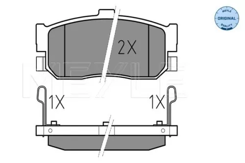 MEYLE Brake Pad Set, disc brake (0252171316/W)