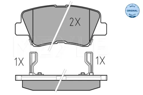 MEYLE Brake Pad Set, disc brake (0252493415/W)