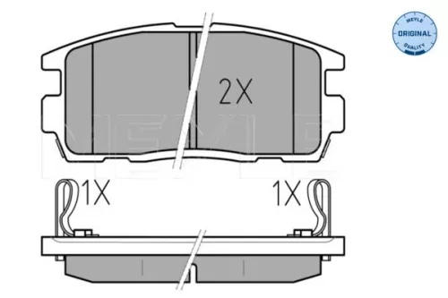 MEYLE Brake Pad Set, disc brake (0252449815/W)