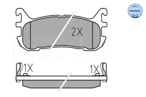 MEYLE Brake Pad Set, disc brake (0252338713/W)