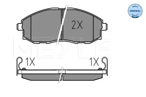 MEYLE Brake Pad Set, disc brake (0252353617/W)