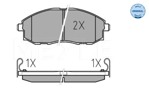 MEYLE Brake Pad Set, disc brake (0252353617/W)