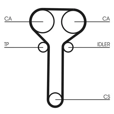 CONTINENTAL CTAM Timing Belt (CT978)