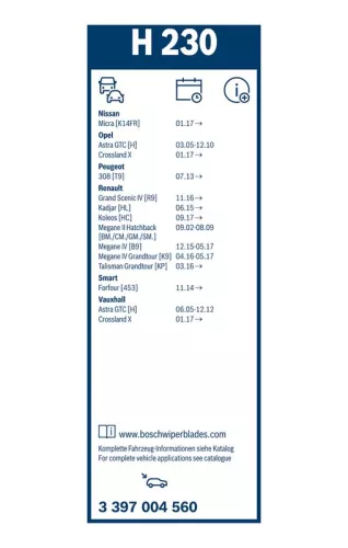 BOSCH Wiper Blade (3397004560)
