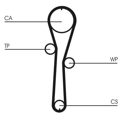 CONTINENTAL CTAM Water Pump & Timing Belt Kit (CT1045WP1)