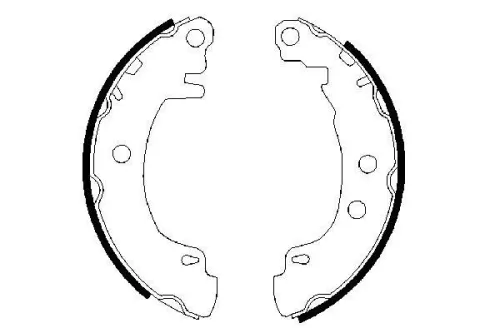 BOSCH Brake Shoe Set (0986487550)