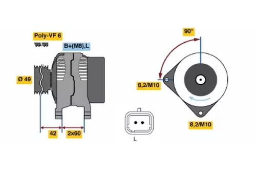 BOSCH Alternator (0986045241)