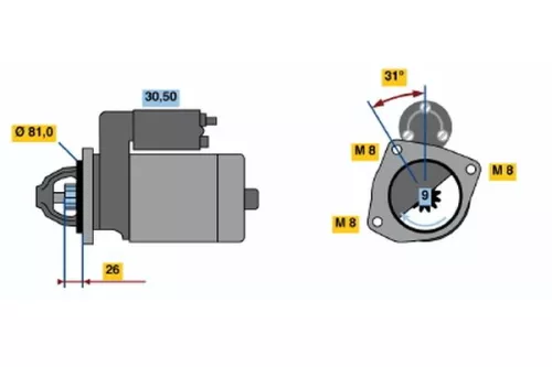 BOSCH Starter (0986018960)