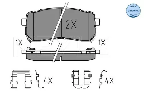 MEYLE Brake Pad Set, disc brake (0252455915/W)
