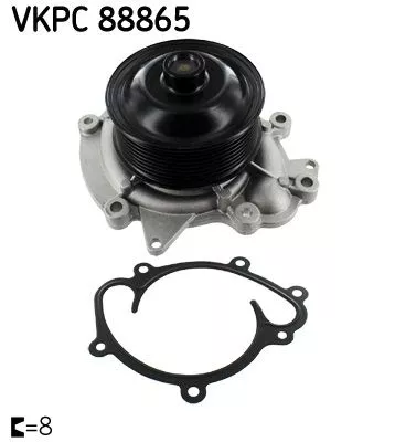 SKF Water Pump, engine cooling (VKPC88865)