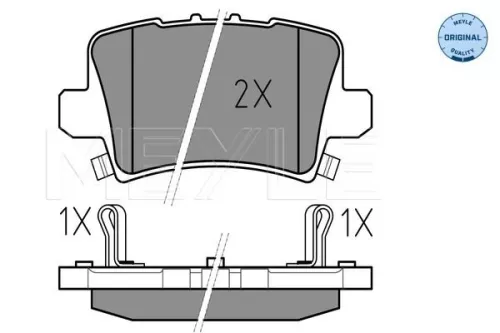 MEYLE Brake Pad Set, disc brake (0252408615/W)
