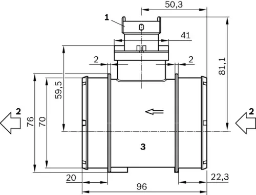 BOSCH Mass Air Flow Sensor (0281006054)
