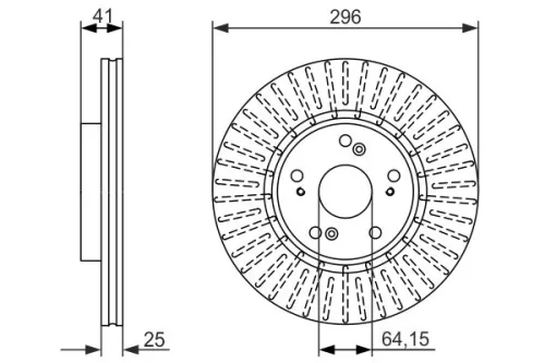 BOSCH Brake Disc (0986479744)