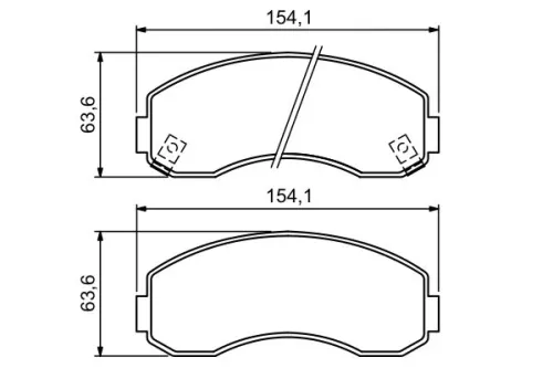 BOSCH Brake Pad Set, disc brake (0986494314)