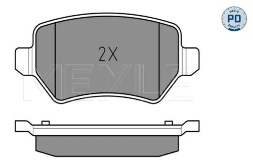 MEYLE Brake Pad Set, disc brake (0252341715/PD)