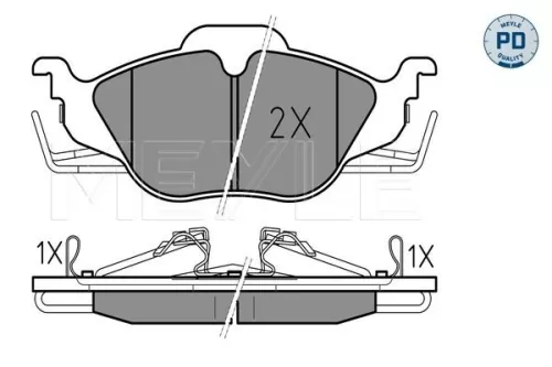 MEYLE Brake Pad Set, disc brake (0252306317/PD)