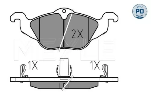 MEYLE Brake Pad Set, disc brake (0252306317/PD)