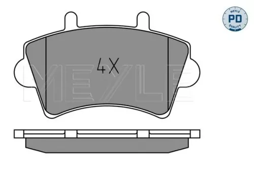 MEYLE Brake Pad Set, disc brake (0252361318/PD)