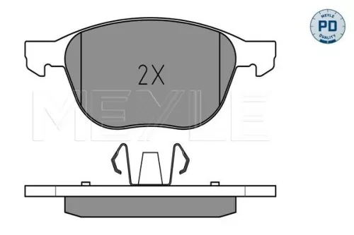 MEYLE Brake Pad Set, disc brake (0252372318/PD)