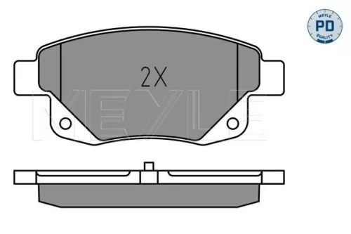 MEYLE Brake Pad Set, disc brake (0252448617/PD)
