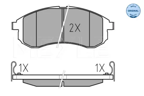 MEYLE Brake Pad Set, disc brake (0252387914/W)