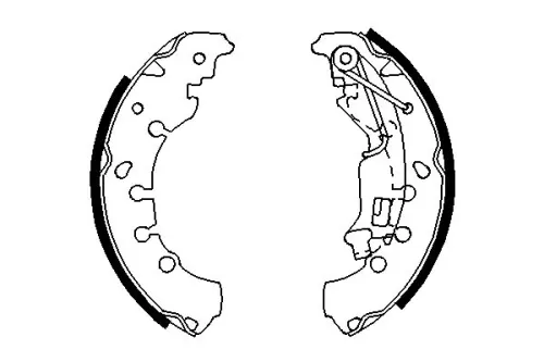 BOSCH Brake Shoe Set (0986487702)