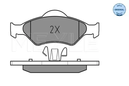 MEYLE Brake Pad Set, disc brake (0252320018)
