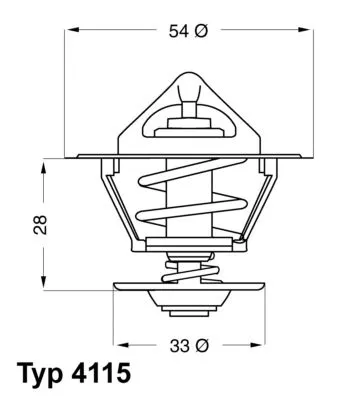 Thermostat, coolant