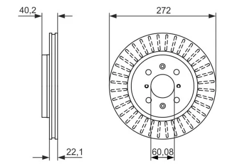 BOSCH Brake Disc (0986479789)