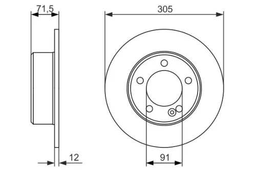 BOSCH Brake Disc (0986479714)