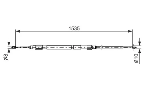 BOSCH Cable Pull, parking brake (1987477950)